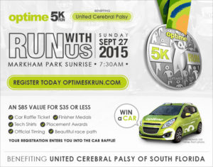 The Physical Therapists at CardioFlex Therapy are proud to support the United Cerebral Palsy of South Florida's Optime 5K Run 
